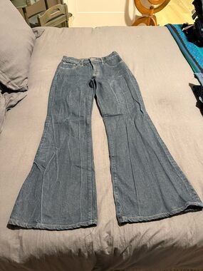 Express Indigo Flare Jeans – Wide Leg